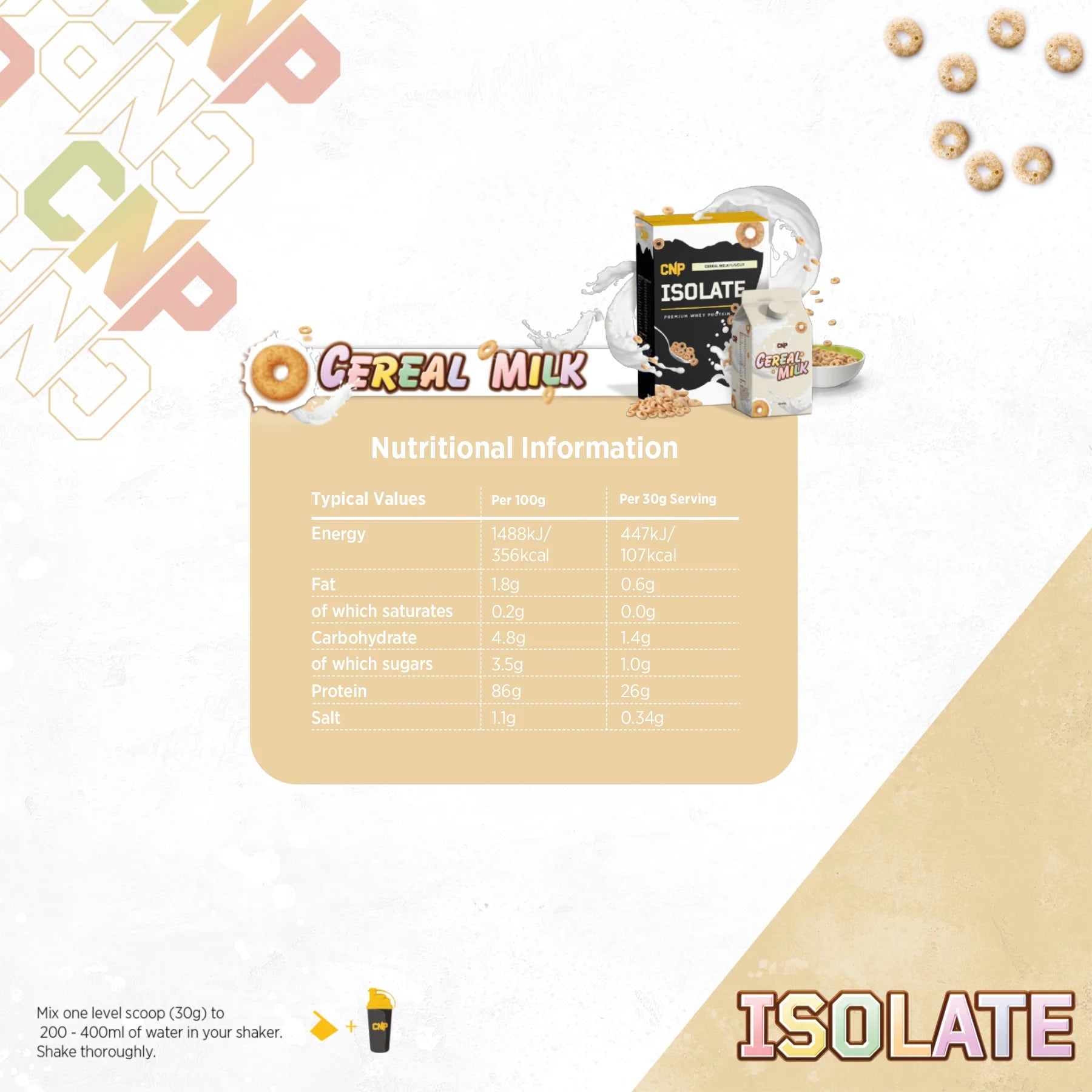 CNP Isolate Protein – 1.8kg – Pure Whey Isolate
