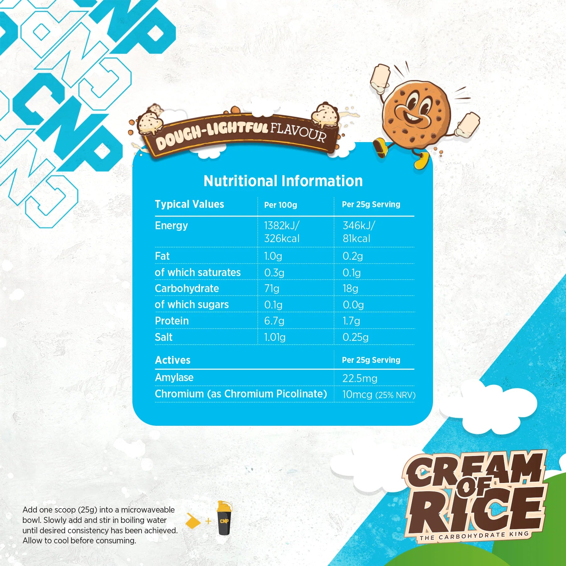 CNP Cream of Rice – 2kg – Easy-Digest Carbs