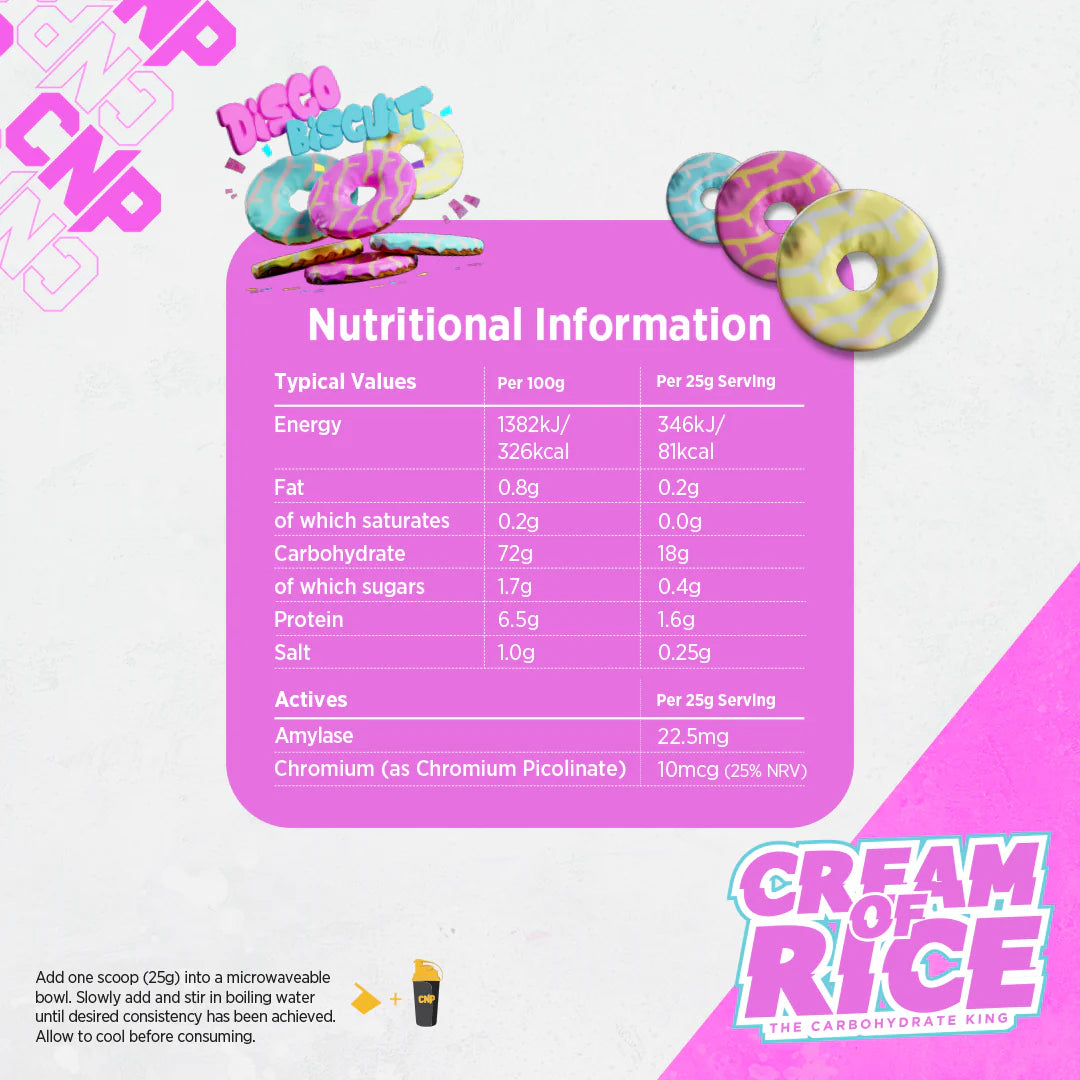 CNP Cream of Rice – 2kg – Easy-Digest Carbs