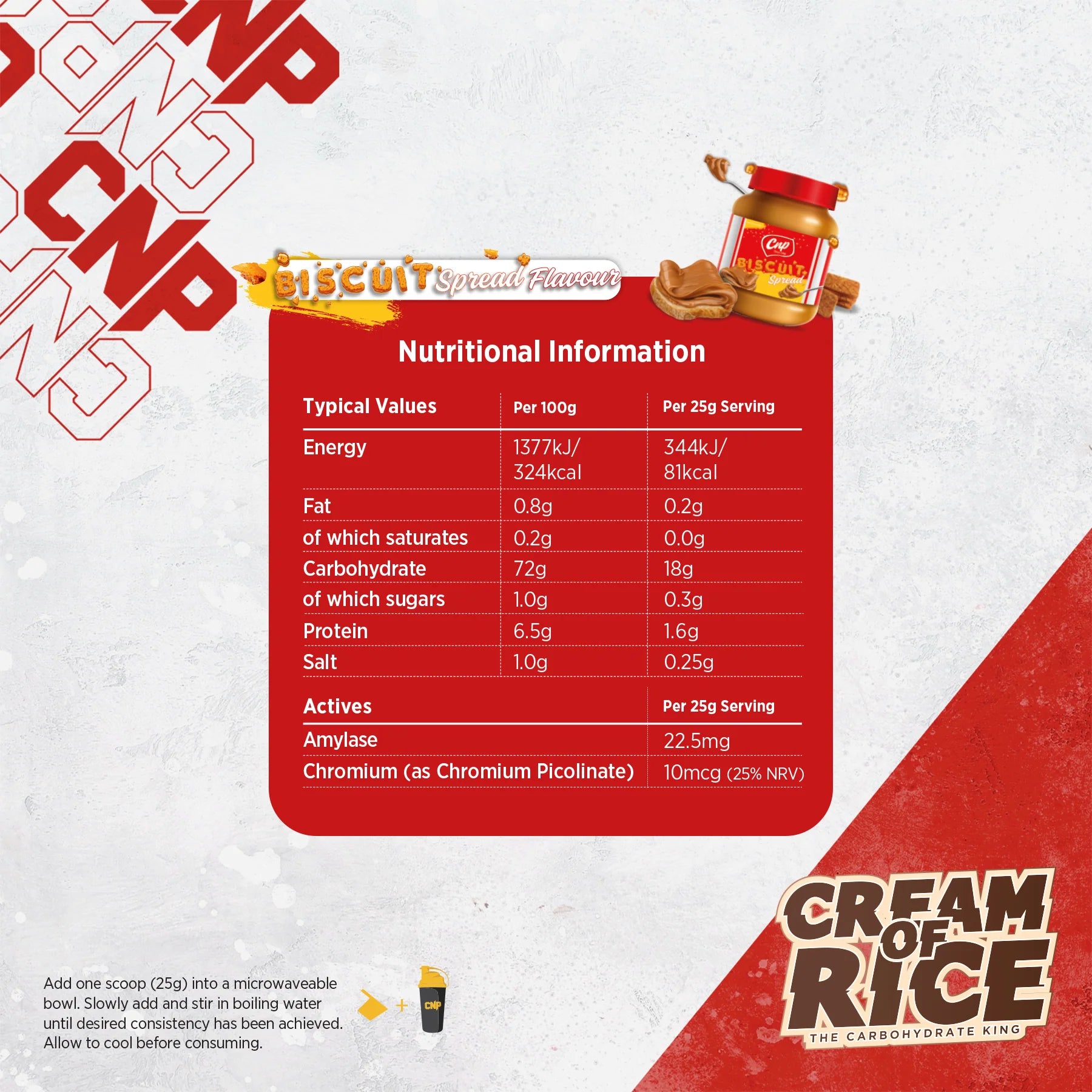 CNP Cream of Rice – 2kg – Easy-Digest Carbs