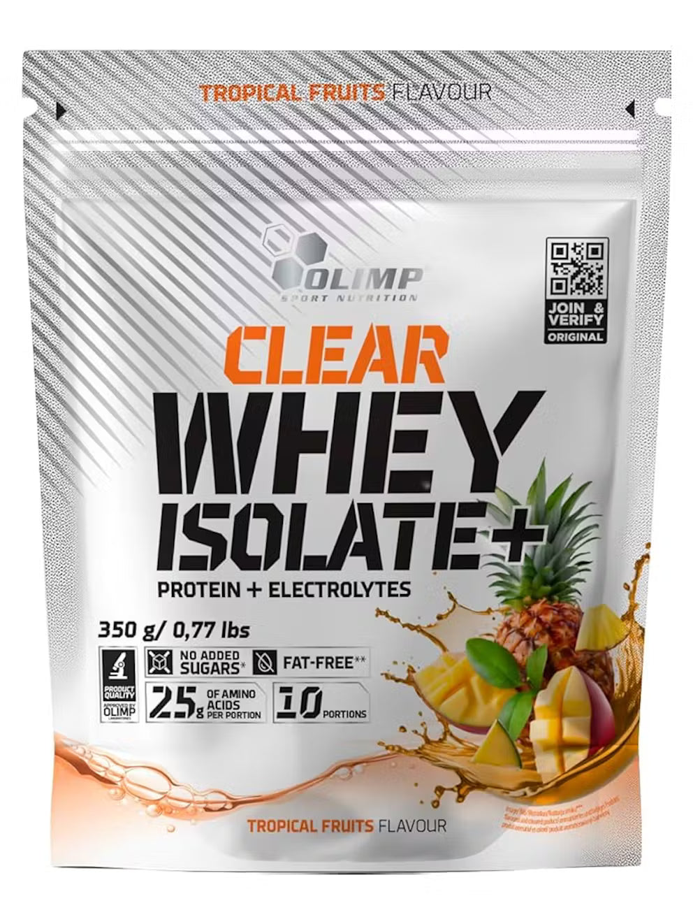Olimp Clear Whey Isolate+ – 350 g - Ultra-Pure Protein with Refreshing Fruit Flavour & Fast Absorption