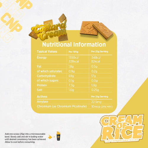 CNP Cream of Rice – 2kg – Easy-Digest Carbs